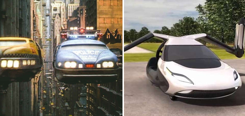 Coches voladores |: 10 inventos de ciencia ficción que pasaron de la pantalla a la vida real Zestradar