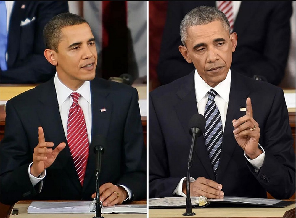 Barak Obama |: Líderes políticos al inicio y al final de sus mandatos Zestradar