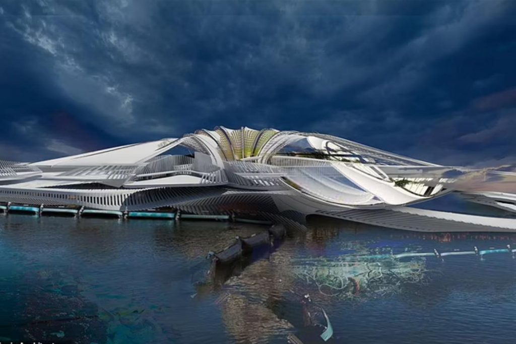 #5 Un resort flotante de 5 estrellas en el océano Índico hecho con residuos reciclados | Zestradar