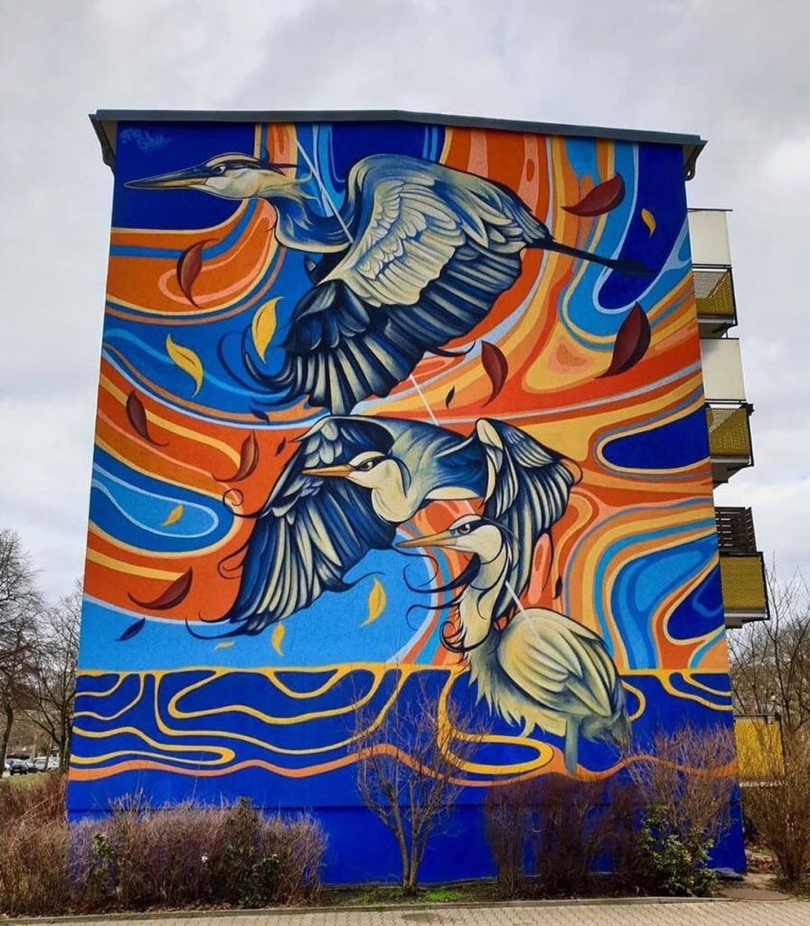 #4 | Murales de aves fenomenales de Fio Silva |: Zestradar