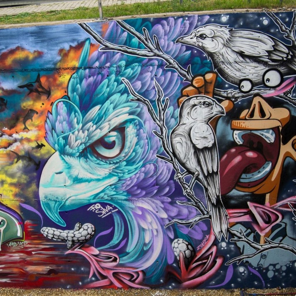 #9 | Murales de aves fenomenales de Fio Silva |: Zestradar