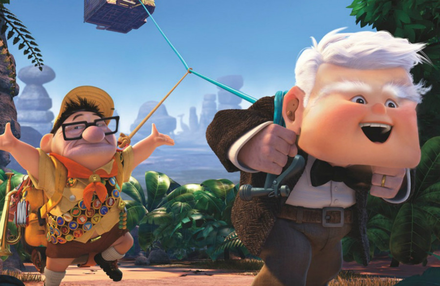 Sr. Fredriksen y Russell |: Disney's House of Horrors o cómo se verían los personajes de Disney si usaran Face Swap | Zest Radar: