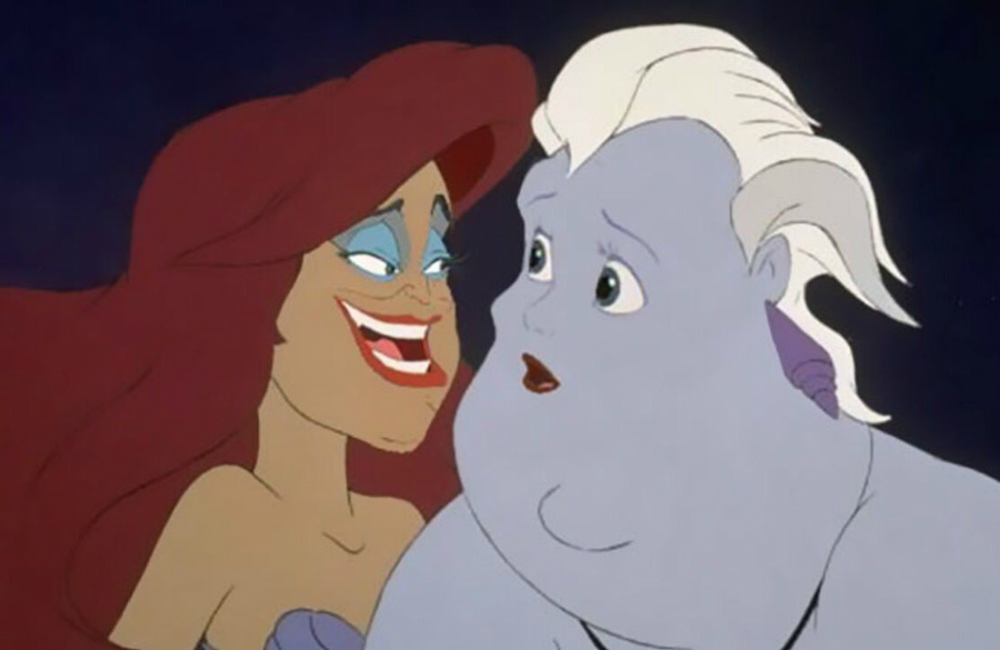 Ariel y Úrsula |: Disney's House of Horrors o cómo se verían los personajes de Disney si usaran Face Swap | Zest Radar: