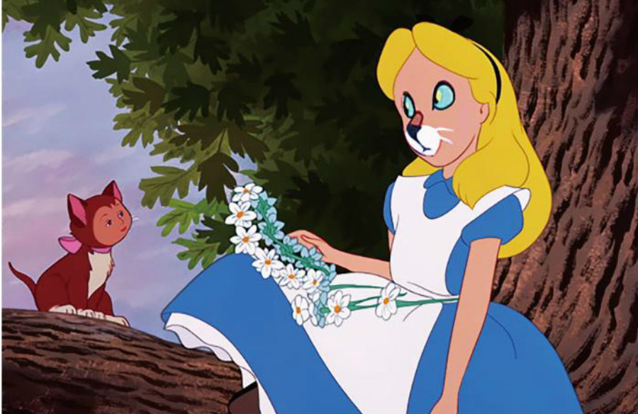 Alicia en el país de las maravillas | Disney's House of Horrors o cómo se verían los personajes de Disney si usaran Face Swap | Zest Radar:
