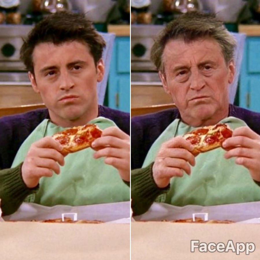 Joey Tribbiani |: Se acepta FaceApp Old Face Challenge | Zest Radar: