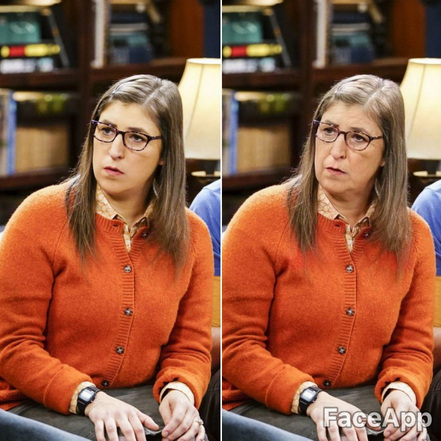 Amy Farrah Fowler |: Se acepta FaceApp Old Face Challenge | Zest Radar: