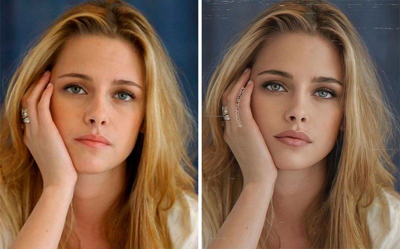 Kristen Stewart |: Goddess.Women retoca a las celebrities y las hace parecer influencers Zestradar