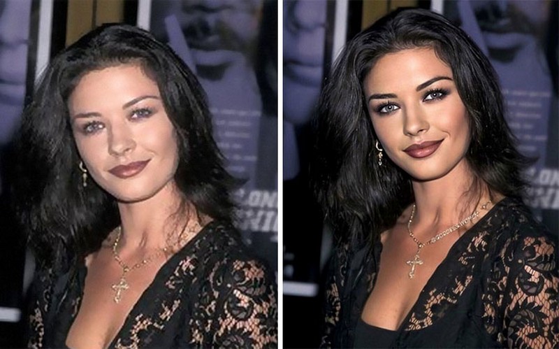 Catalina Zeta Jones |: Goddess.Women retoca a las celebrities y las hace parecer influencers Zestradar