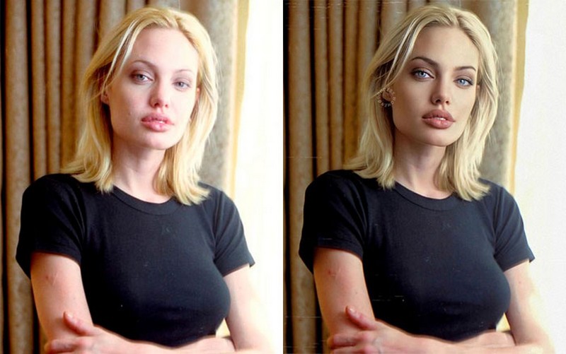 Angelina Jolie |: Goddess.Women retoca a las celebrities y las hace parecer influencers Zestradar
