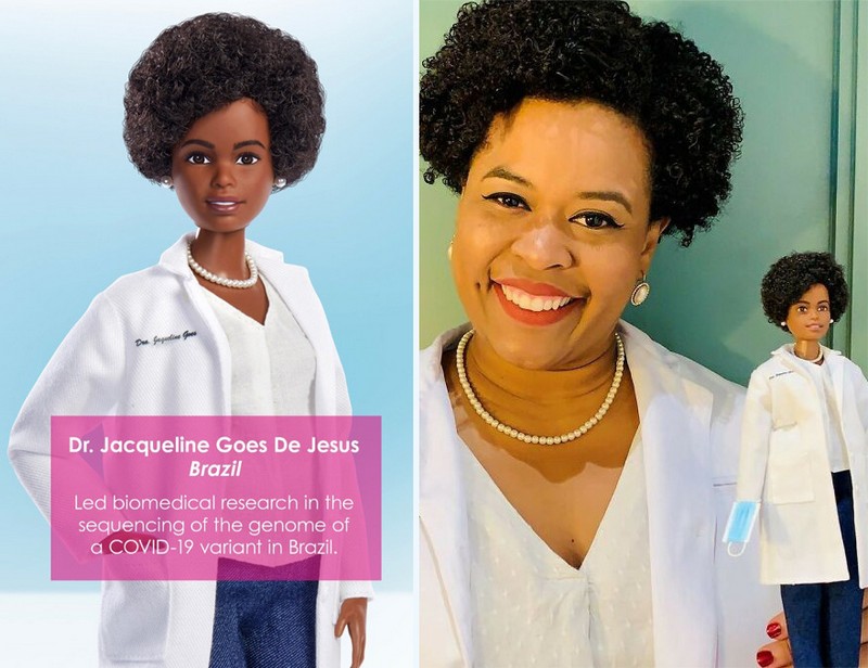 Jaqueline Góes de Jesus (Brasil) |: Mattel crea muñecas Barbie para honrar a los trabajadores de primera línea de Covid-19 | Zestradar
