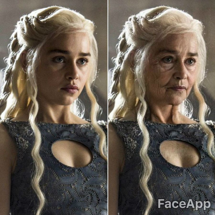Daenerys Targaryen |: Se acepta FaceApp Old Face Challenge | Zest Radar: