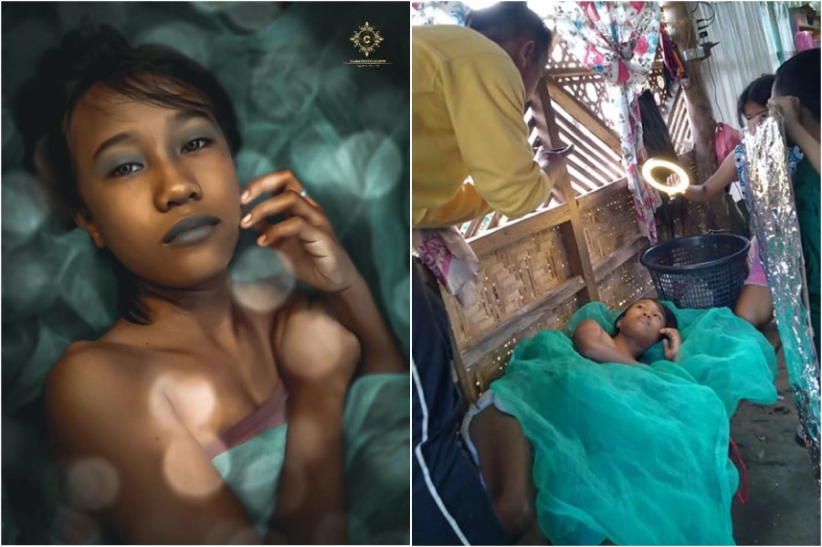 #2 El creativo filipino demuestra que no necesitas mucho para una hermosa sesión de fotos Insistente