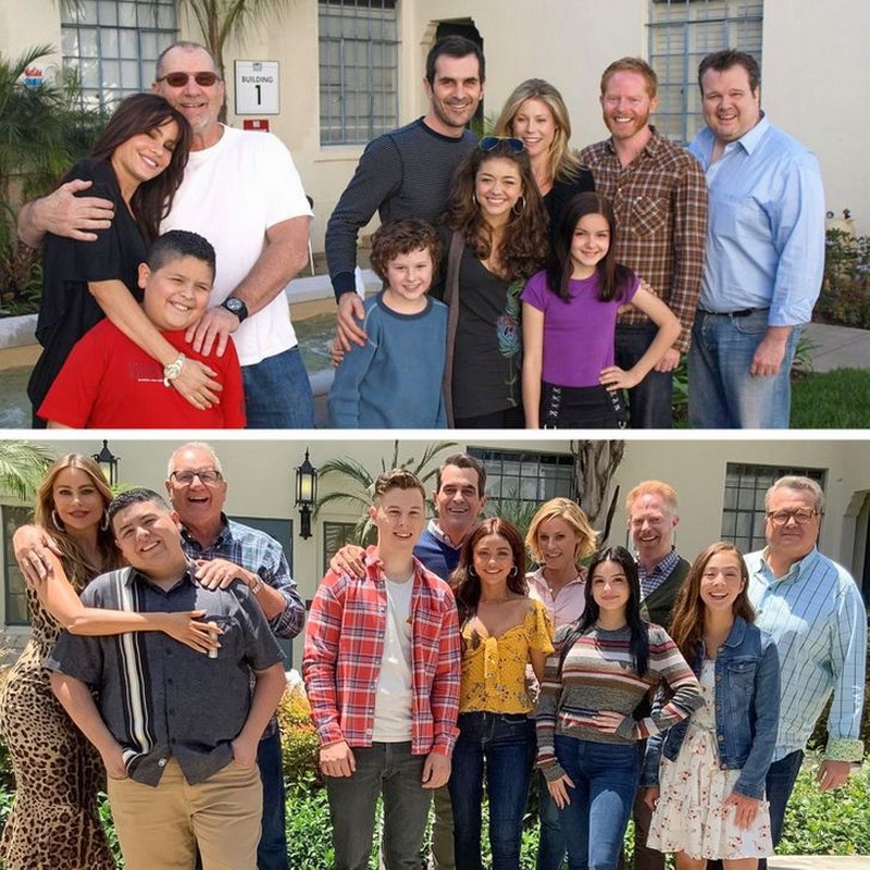 Familia moderna Fotos de nuestros personajes favoritos de antes y ahora para hacerte sentir viejo Zestradar