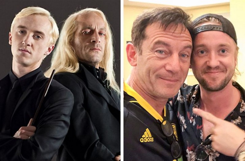 la familia malfoy Fotos de nuestros personajes favoritos de antes y ahora para hacerte sentir viejo Zestradar