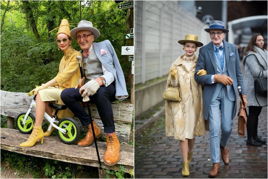 #2 Una pareja de ancianos alemanes cuyo estilo de moda es puro fuego. Zestradar