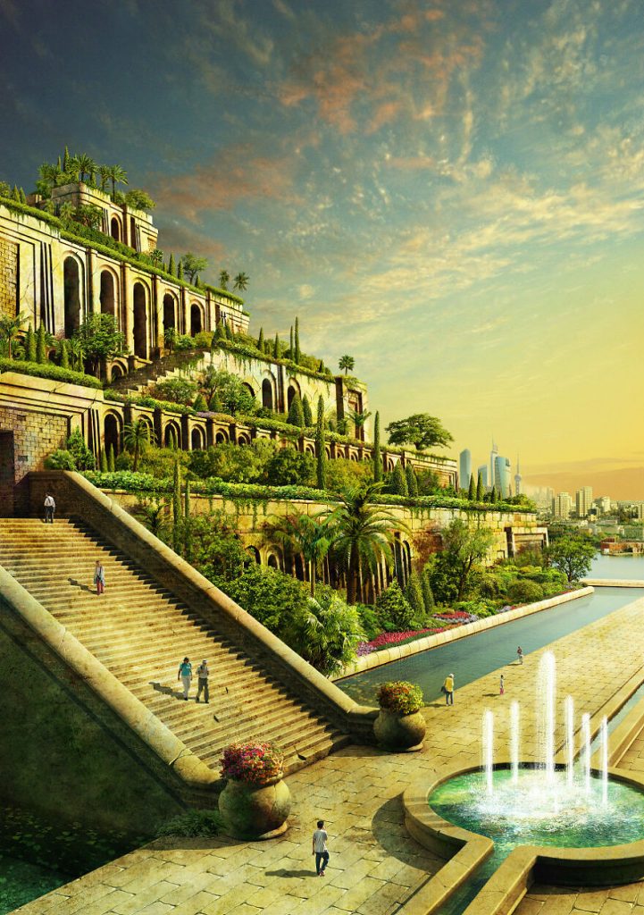 Los Jardines Colgantes de Babilonia | 7 monumentos míticos y cómo se verían hoy | Zestradar