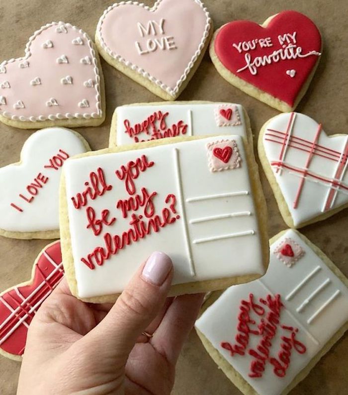 San Valentín literal |: 12 lindas ideas de galletas para el día de San Valentín | Zestradar