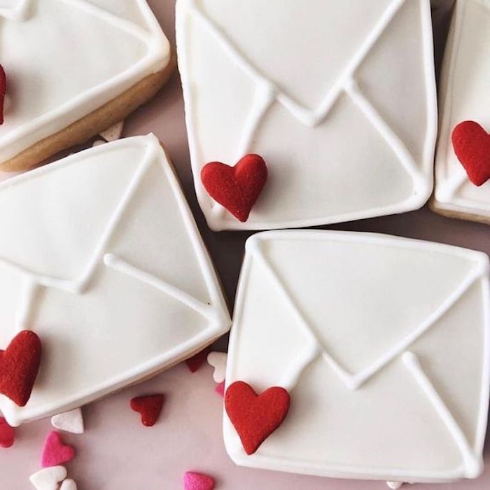 Galleta Carta de Amor |: 12 lindas ideas de galletas para el día de San Valentín | Zestradar