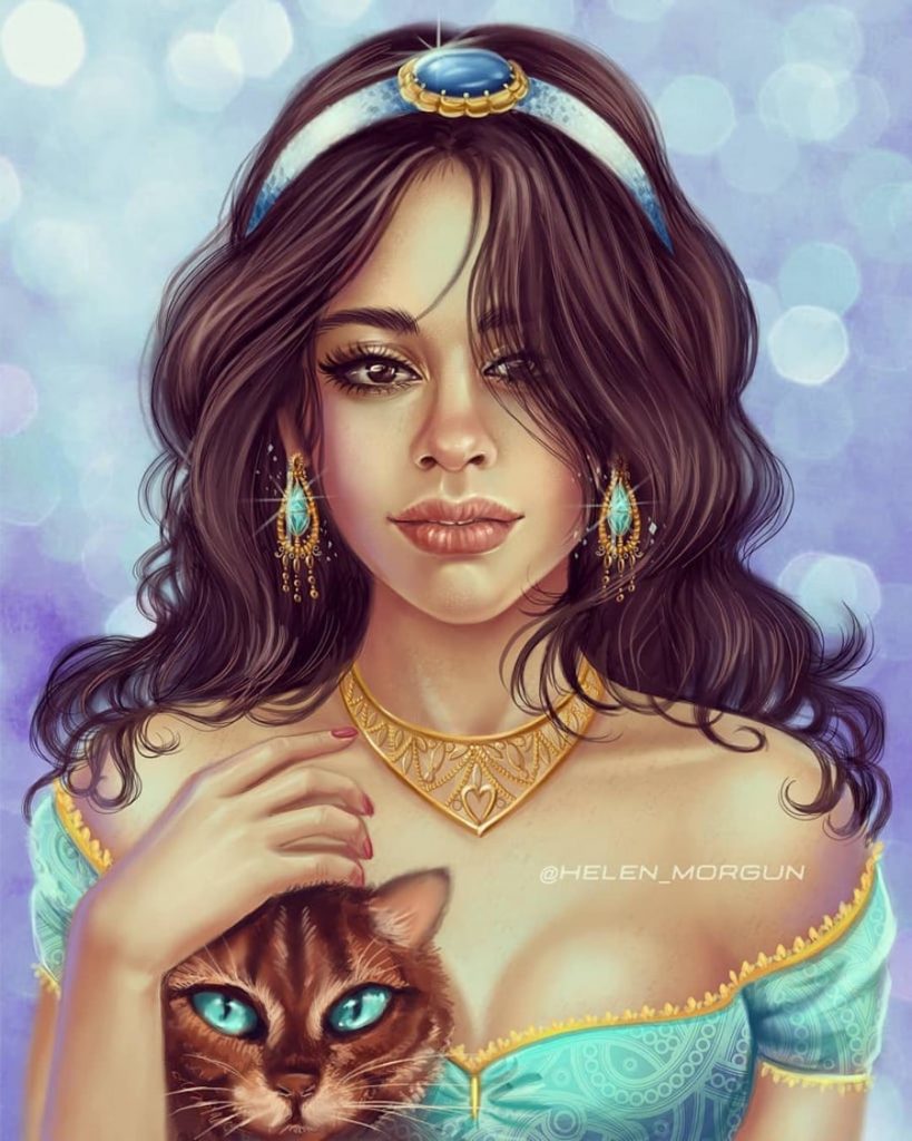 4Jazmín - Camila Cabello |: Artista ucraniano reinventa a tus celebridades favoritas como princesas de Disney | Zestradar