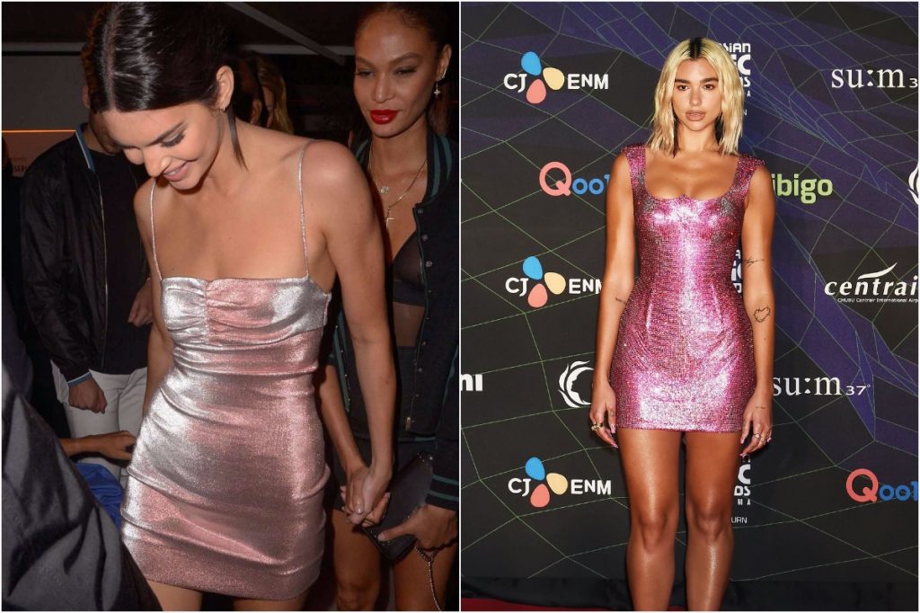 Mini vestido brillante | ¿Qué estilo prefieres? Kendall Jenner contra Dua Lipa |: Zestradar