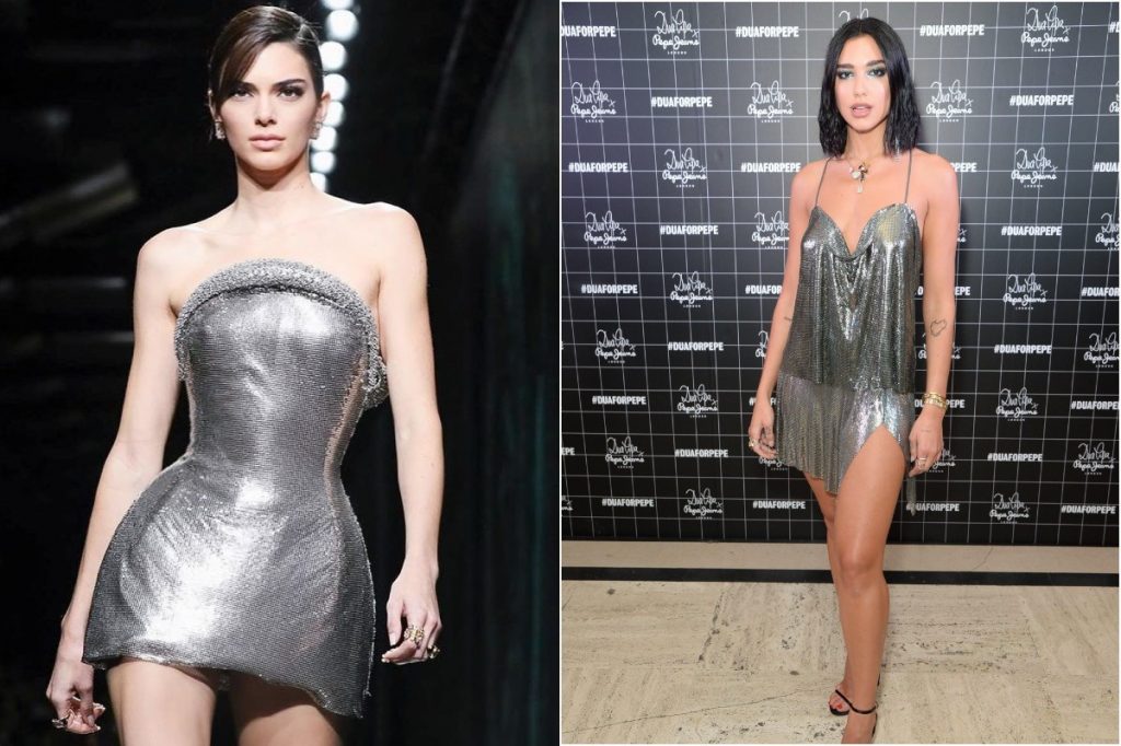 Vestido plateado |: ¿Qué estilo prefieres? Kendall Jenner contra Dua Lipa |: Zestradar