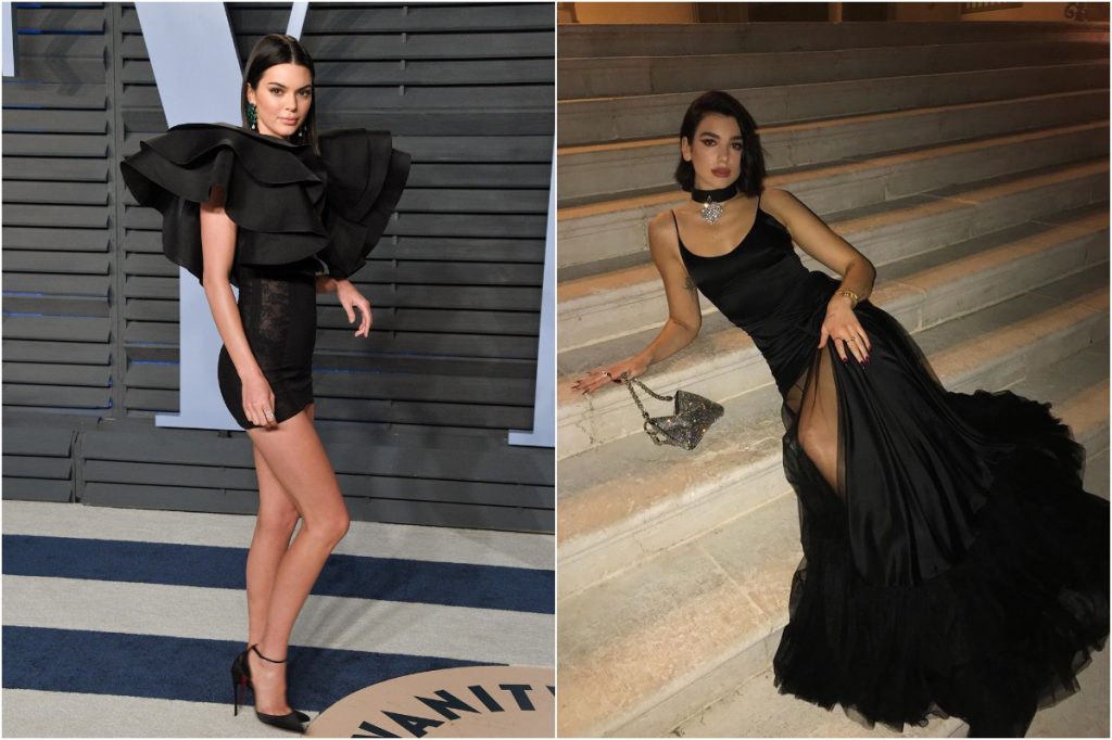 vestido de noche negro ¿Qué estilo prefieres? Kendall Jenner contra Dua Lipa |: Zestradar