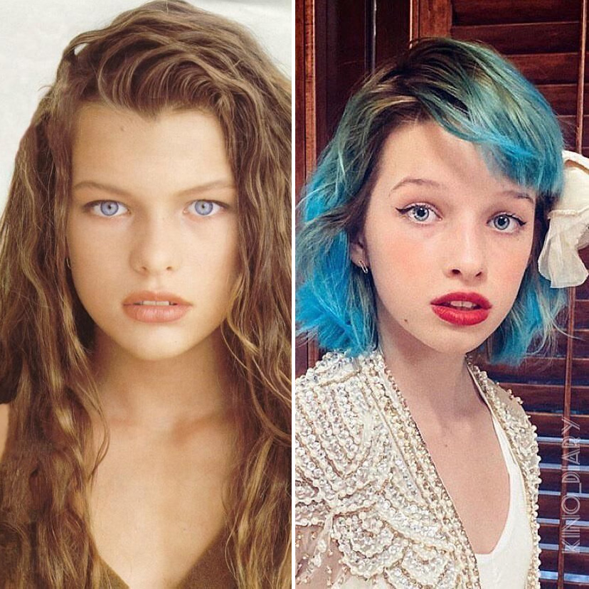 Milla Jovovich y Ever Gabo Anderson |: 9 hijas famosas que se parecen a sus madres | Zestradar