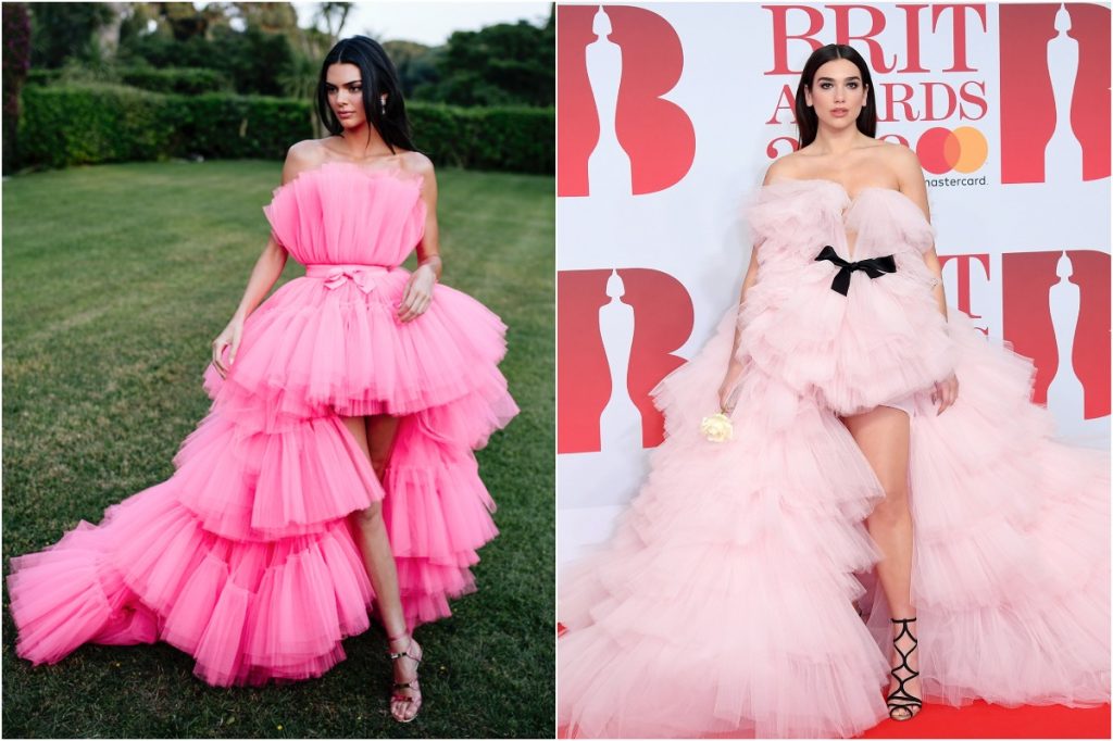 Vestido rosa hinchado |: ¿Qué estilo prefieres? Kendall Jenner contra Dua Lipa |: Zestradar
