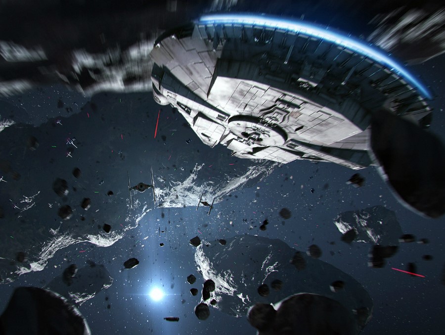 El cinturón de asteroides es denso y lleno de gente. 15 cosas tontas de películas que creemos ciegamente | Zestradar