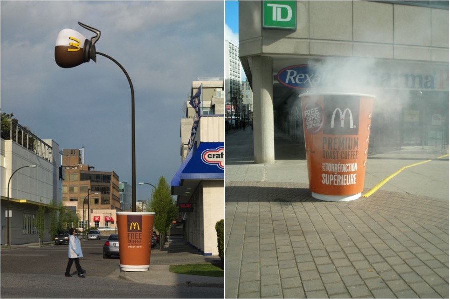 Una taza de café Los mejores y creativos anuncios de McDonald's | Zestradar