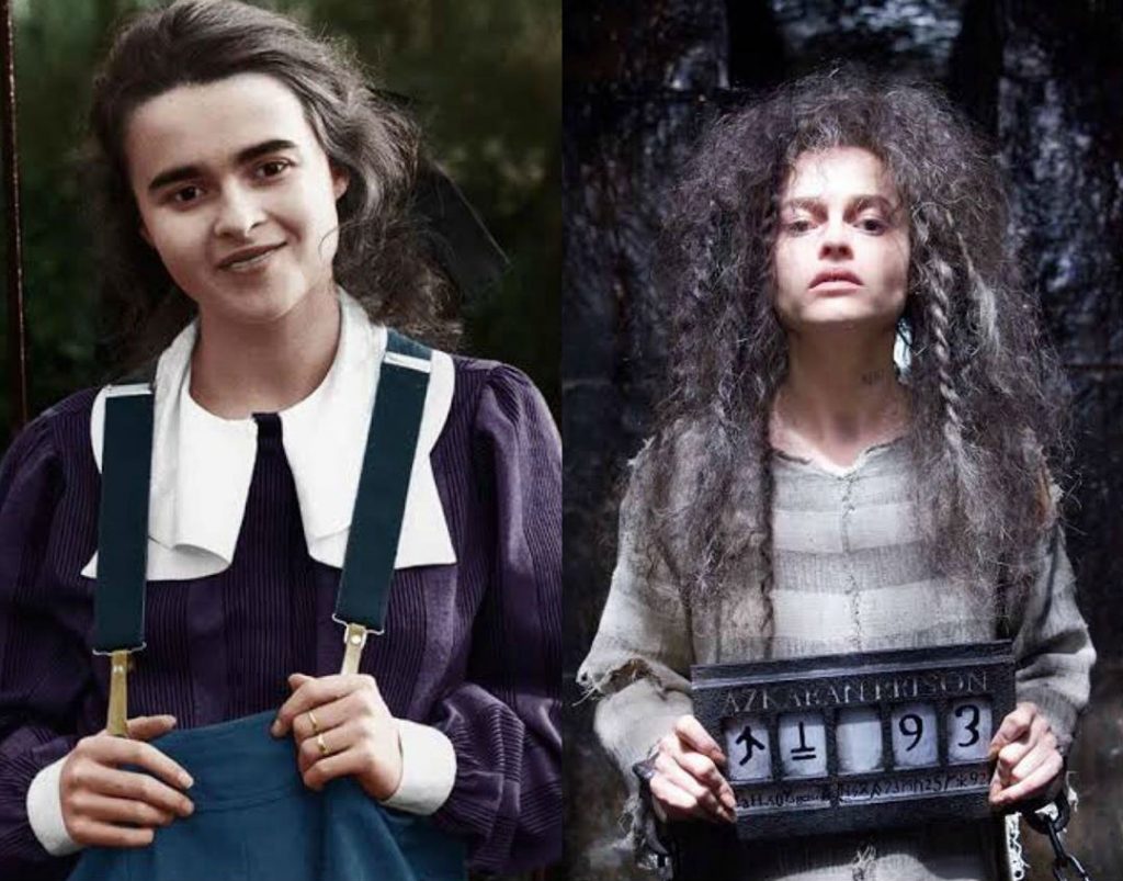 Helena Bonham Carter/Bellatrix Lestrange |: Actores mayores de Harry Potter en sus fotos mucho más jóvenes Zest Radar: