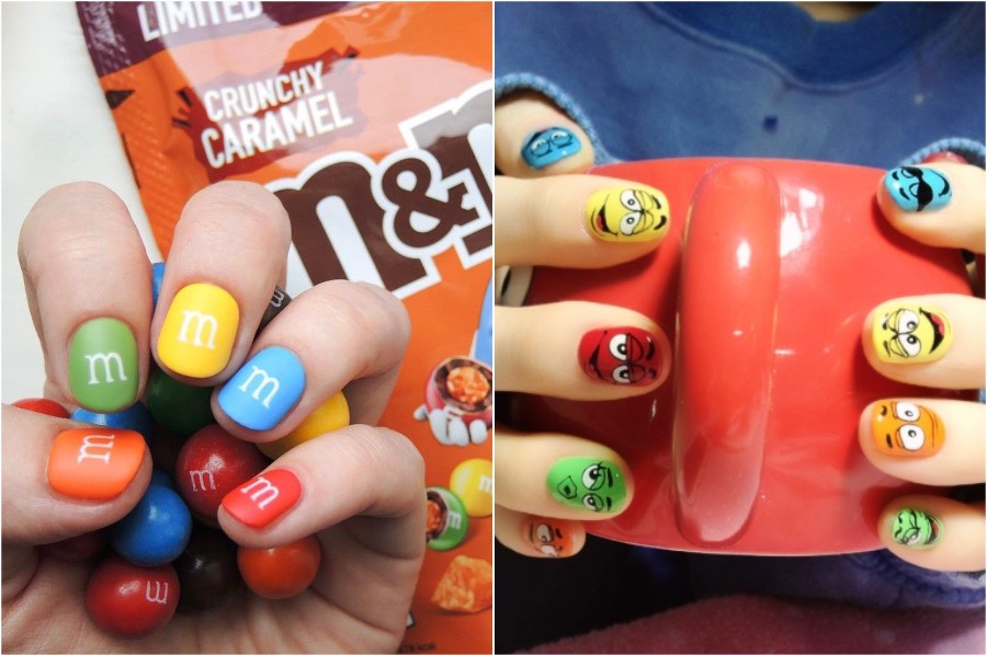 Arte de uñas de M&M | Las tendencias de arte de uñas más locas | Zestradar