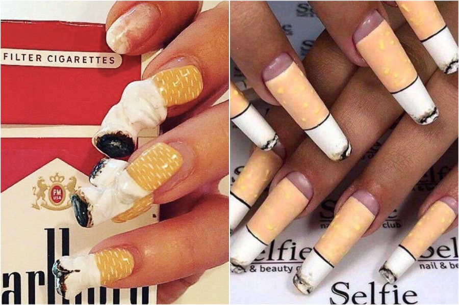 Arte de uñas de cigarrillos |: Las tendencias de arte de uñas más locas | Zestradar
