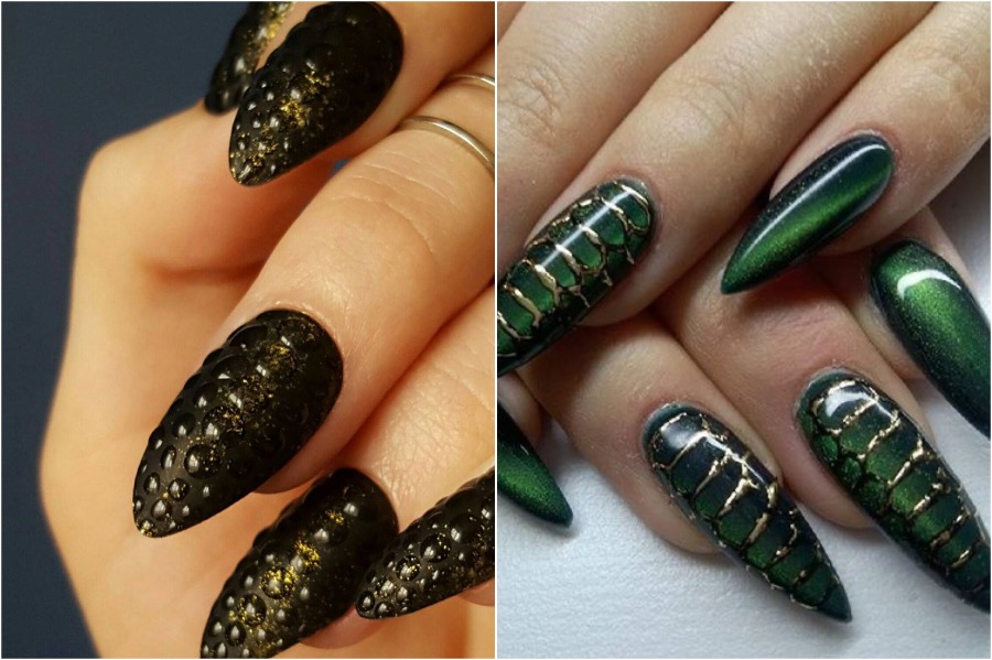 Arte de uñas de reptiles |: Las tendencias de arte de uñas más locas | Zestradar