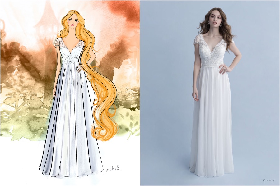 Rapunzel | Ya salió la colección de vestidos de novia de Disney Zestradar
