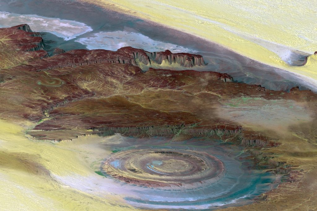 Ojo del Sahara | 10 de los fenómenos naturales más surrealistas de la Tierra | Zestradar