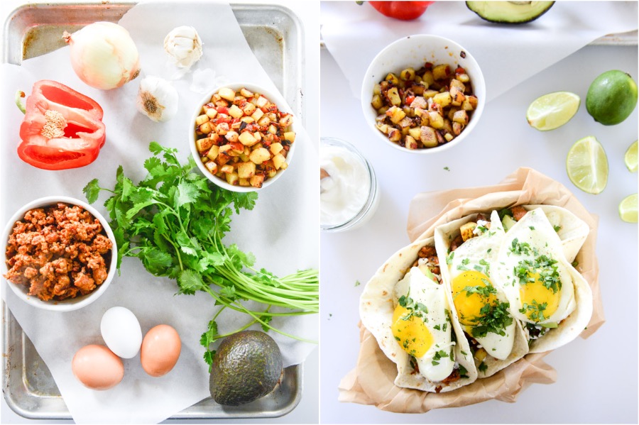 Tacos De Desayuno De Chorizo Y Huevo Alimenticio | 10 mejores ideas rápidas y fáciles para el desayuno y la cena | Zestradar