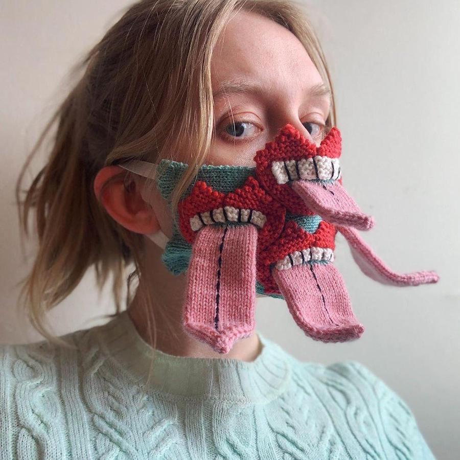 #6 | Máscaras tejidas únicas por un artista de Islandia Zestradar