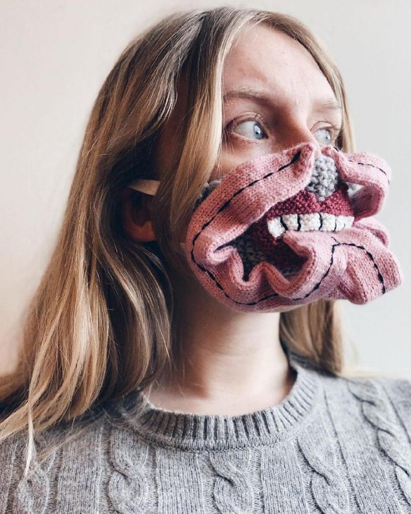 #7 | Máscaras tejidas únicas por un artista de Islandia Zestradar