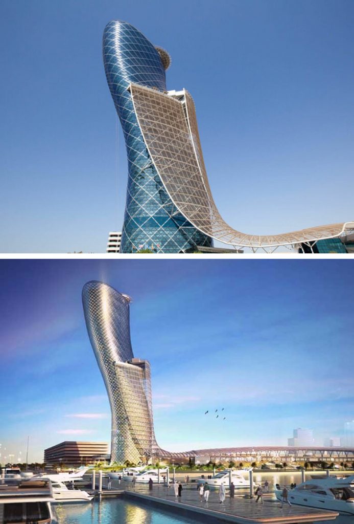 Capital Gate (Abu Dabi, Emiratos Árabes Unidos) |: 8 edificios increíbles que parecen sacados de un universo paralelo Zestradar