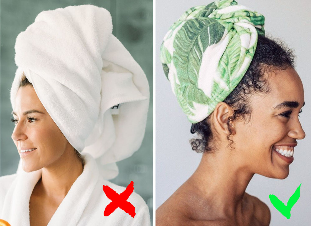Secar el cabello con una toalla 9 hábitos que te hacen viejo y enfermo | Zestradar