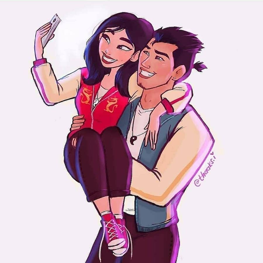 Mulán |: 6 relaciones de Disney bellamente reinterpretadas | Zestradar