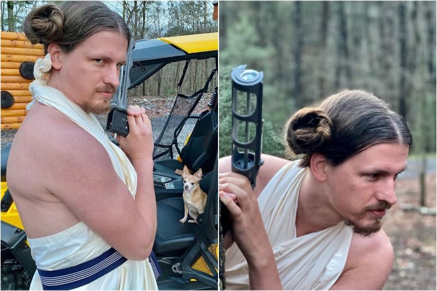 Princesa Leia |: Estilista australiano pone en cuarentena el cabello de un amigo | Zestradar