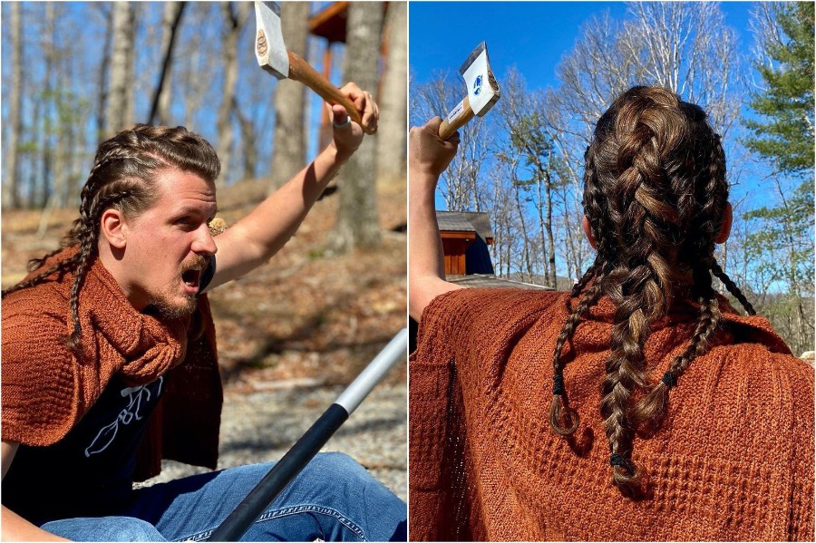 vikingo Estilista australiano pone en cuarentena el cabello de un amigo | Zestradar