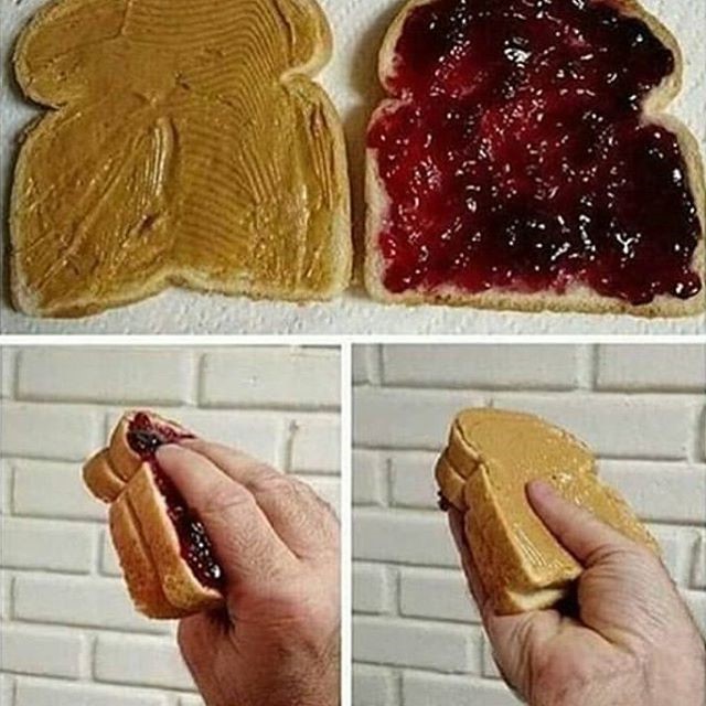 PBJ Sandwich | El arte de la comida no salvante @TotallyGourmet | Bayas cerebrales