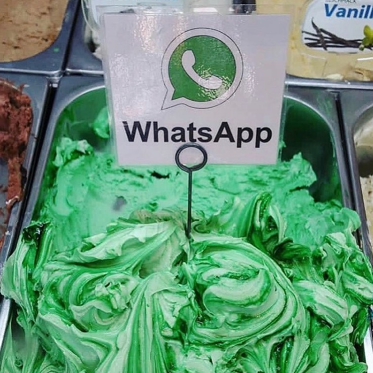 Whatsapp icecream | El arte de la comida no salvante @TotallyGourmet | Bayas cerebrales