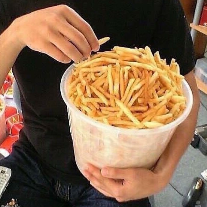 Papas fritas | El arte de la comida no salvante @TotallyGourmet | Bayas cerebrales